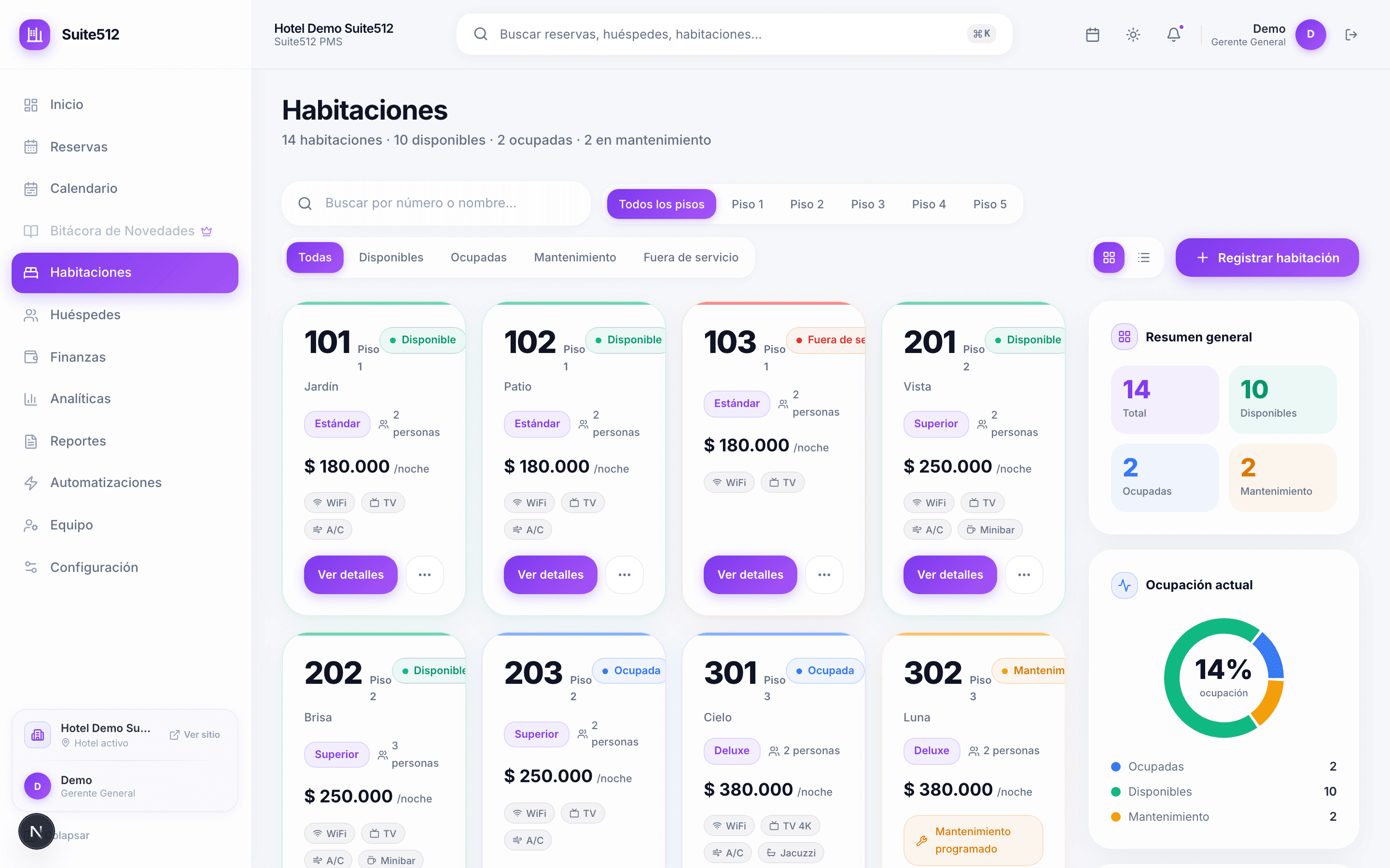 Suite512 — Hotel Management Platform